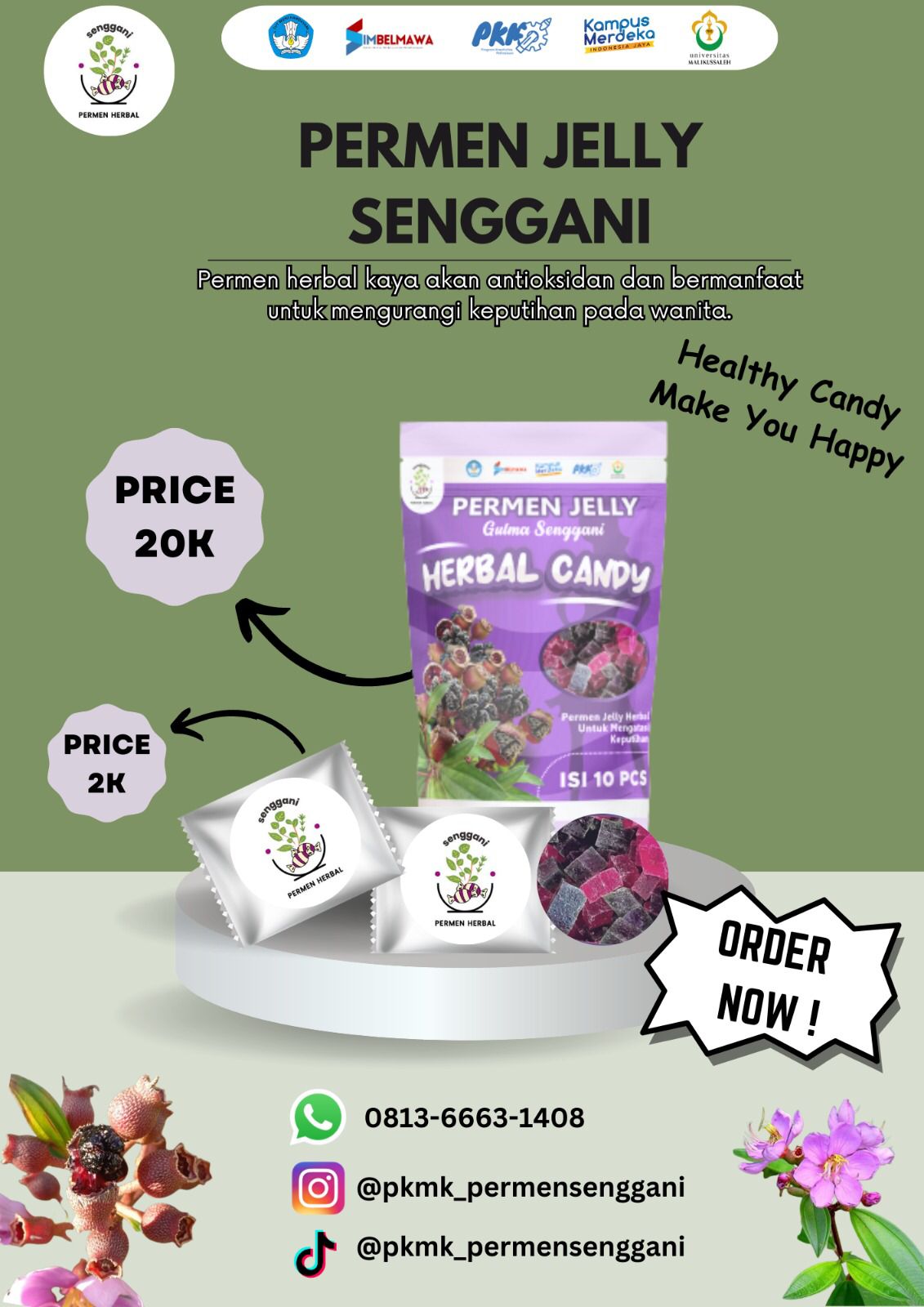 permen senggani